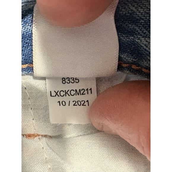 Aeropostale High Rise 90s Baggy Jeans Women’s Size 4 Blue Distressed Ripped - Picture 6 of 6